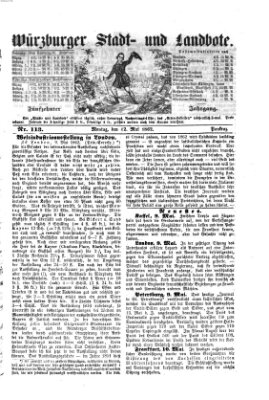 Würzburger Stadt- und Landbote Montag 12. Mai 1862