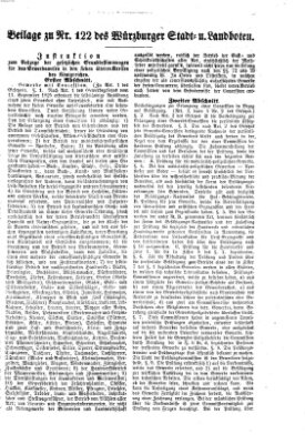 Würzburger Stadt- und Landbote Donnerstag 22. Mai 1862