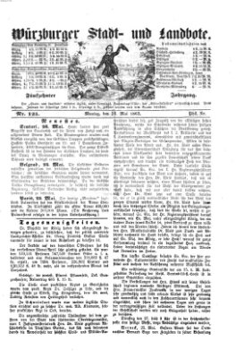 Würzburger Stadt- und Landbote Montag 26. Mai 1862