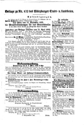 Würzburger Stadt- und Landbote Dienstag 3. Juni 1862