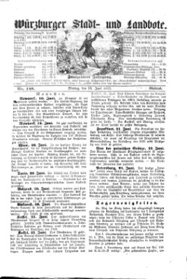 Würzburger Stadt- und Landbote Montag 23. Juni 1862