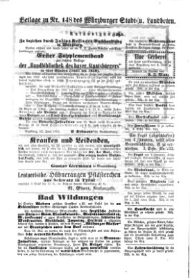 Würzburger Stadt- und Landbote Montag 23. Juni 1862