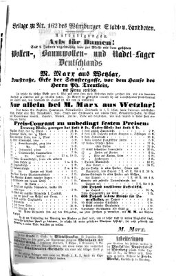 Würzburger Stadt- und Landbote Mittwoch 9. Juli 1862