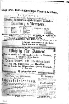 Würzburger Stadt- und Landbote Montag 14. Juli 1862