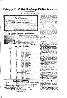 Würzburger Stadt- und Landbote Mittwoch 23. Juli 1862