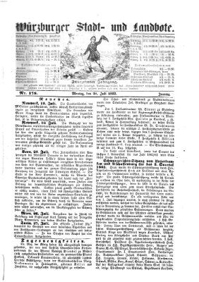 Würzburger Stadt- und Landbote Montag 28. Juli 1862