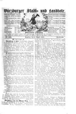 Würzburger Stadt- und Landbote Samstag 2. August 1862