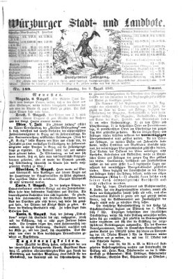 Würzburger Stadt- und Landbote Samstag 9. August 1862