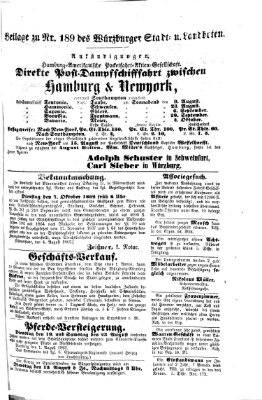 Würzburger Stadt- und Landbote Samstag 9. August 1862