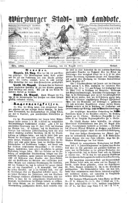 Würzburger Stadt- und Landbote Samstag 16. August 1862