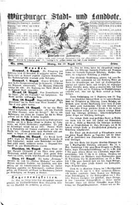 Würzburger Stadt- und Landbote Montag 18. August 1862
