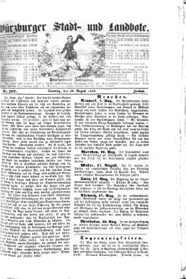 Würzburger Stadt- und Landbote Dienstag 19. August 1862