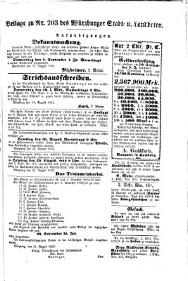 Würzburger Stadt- und Landbote Dienstag 26. August 1862