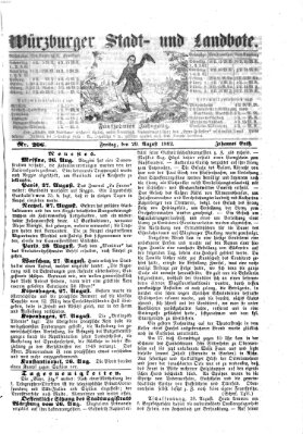 Würzburger Stadt- und Landbote Freitag 29. August 1862