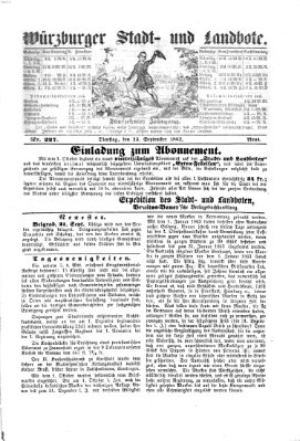 Würzburger Stadt- und Landbote Dienstag 23. September 1862