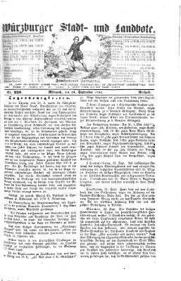 Würzburger Stadt- und Landbote Mittwoch 24. September 1862