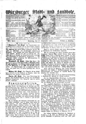 Würzburger Stadt- und Landbote Samstag 27. September 1862