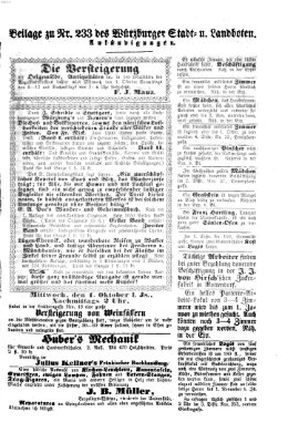 Würzburger Stadt- und Landbote Dienstag 30. September 1862