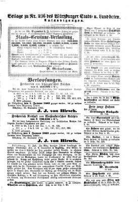 Würzburger Stadt- und Landbote Freitag 3. Oktober 1862