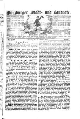 Würzburger Stadt- und Landbote Dienstag 7. Oktober 1862