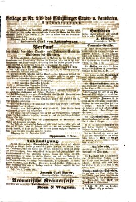 Würzburger Stadt- und Landbote Dienstag 7. Oktober 1862