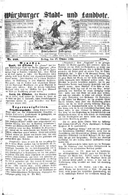 Würzburger Stadt- und Landbote Freitag 17. Oktober 1862