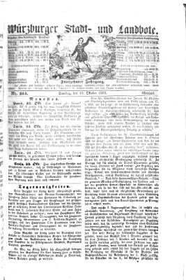 Würzburger Stadt- und Landbote Samstag 25. Oktober 1862