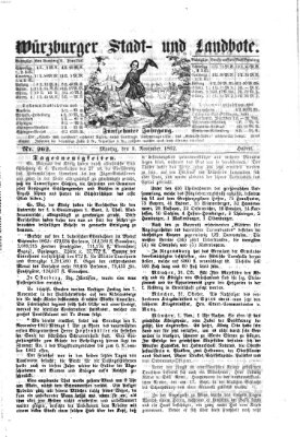 Würzburger Stadt- und Landbote Montag 3. November 1862