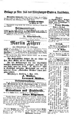 Würzburger Stadt- und Landbote Freitag 7. November 1862