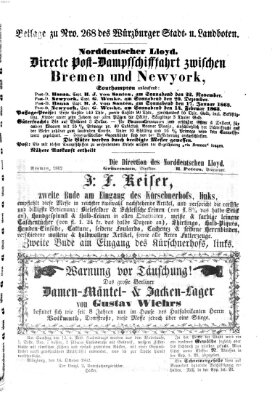 Würzburger Stadt- und Landbote Montag 10. November 1862