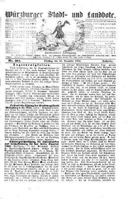 Würzburger Stadt- und Landbote Dienstag 25. November 1862