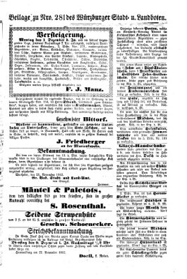 Würzburger Stadt- und Landbote Dienstag 25. November 1862