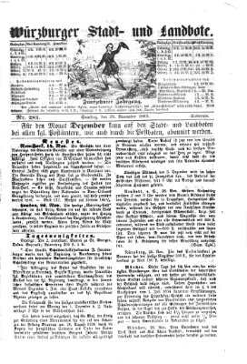 Würzburger Stadt- und Landbote Samstag 29. November 1862