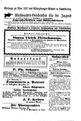 Würzburger Stadt- und Landbote Dienstag 2. Dezember 1862