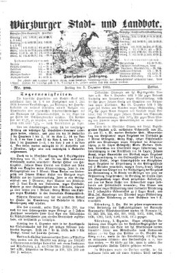 Würzburger Stadt- und Landbote Freitag 5. Dezember 1862