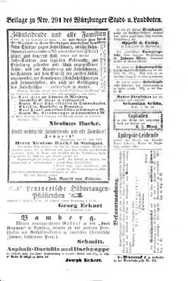 Würzburger Stadt- und Landbote Samstag 6. Dezember 1862