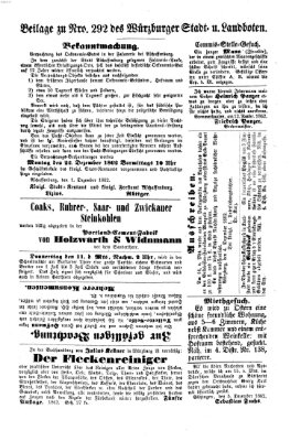 Würzburger Stadt- und Landbote Montag 8. Dezember 1862