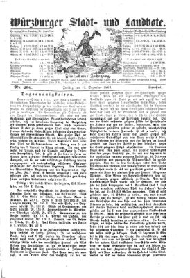 Würzburger Stadt- und Landbote Freitag 12. Dezember 1862