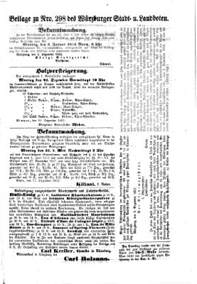 Würzburger Stadt- und Landbote Montag 15. Dezember 1862