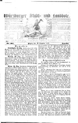 Würzburger Stadt- und Landbote Freitag 19. Dezember 1862