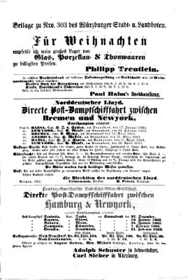 Würzburger Stadt- und Landbote Samstag 20. Dezember 1862