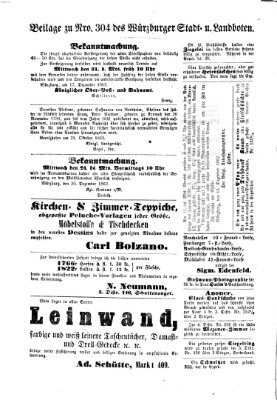 Würzburger Stadt- und Landbote Montag 22. Dezember 1862