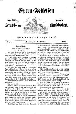 Extra-Felleisen (Würzburger Stadt- und Landbote) Dienstag 7. Januar 1862