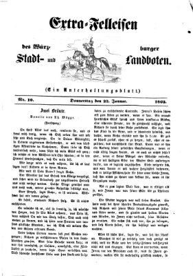 Extra-Felleisen (Würzburger Stadt- und Landbote) Donnerstag 23. Januar 1862