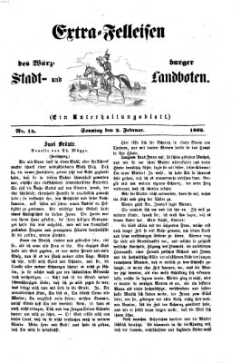 Extra-Felleisen (Würzburger Stadt- und Landbote) Sonntag 2. Februar 1862