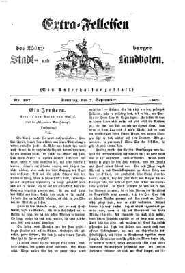 Extra-Felleisen (Würzburger Stadt- und Landbote) Sonntag 7. September 1862