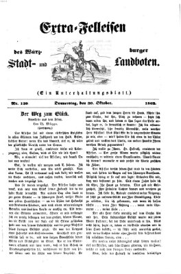 Extra-Felleisen (Würzburger Stadt- und Landbote) Donnerstag 30. Oktober 1862