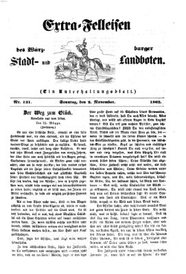 Extra-Felleisen (Würzburger Stadt- und Landbote) Sonntag 2. November 1862