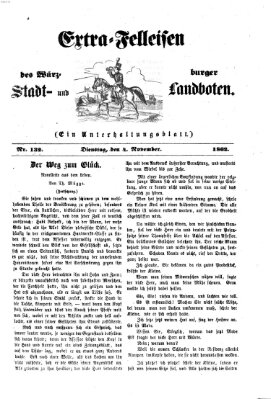 Extra-Felleisen (Würzburger Stadt- und Landbote) Dienstag 4. November 1862