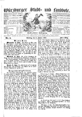 Würzburger Stadt- und Landbote Dienstag 6. Januar 1863